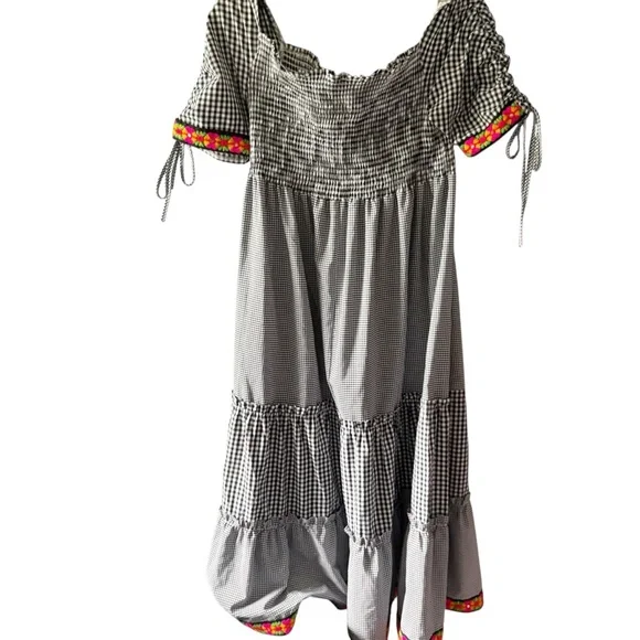 Boo Pala‎ Philippa Dress Gingham Smocked - Picture 7 of 10